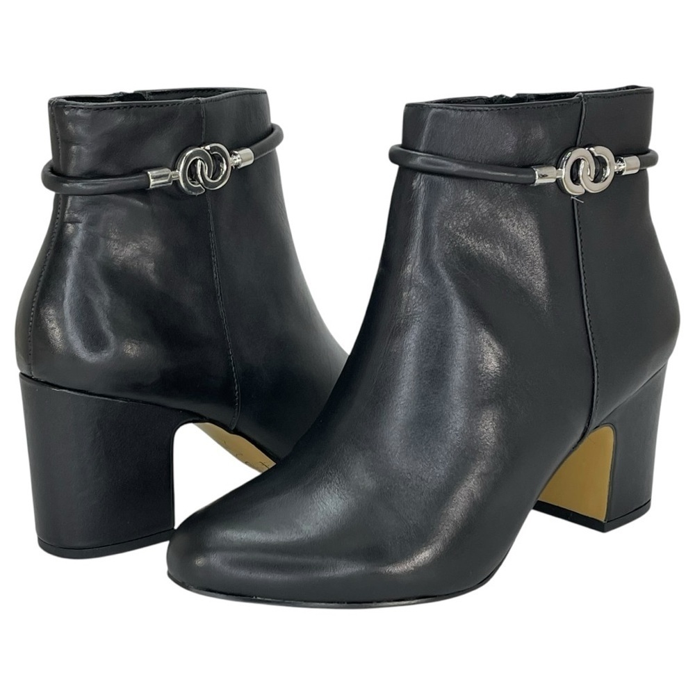 Bella Vita Diaz Black Leather Womens Ankle Boots Size 8.5M - Picture 10 of 12